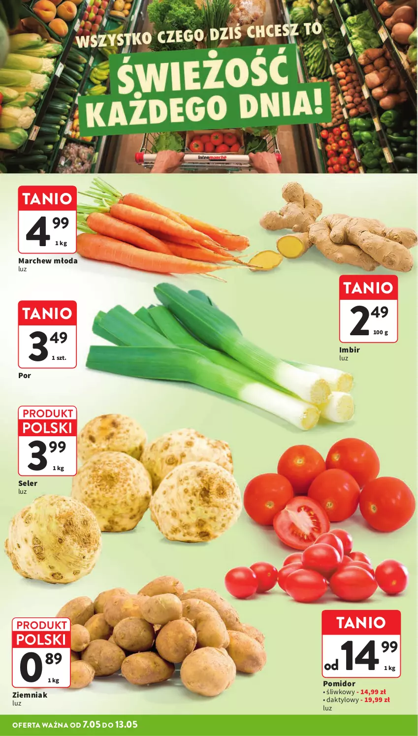 Gazetka promocyjna Intermarche - Gazetka promocyjna - ważna 07.05 do 13.05.2026 - strona 12 - produkty: Imbir, Por