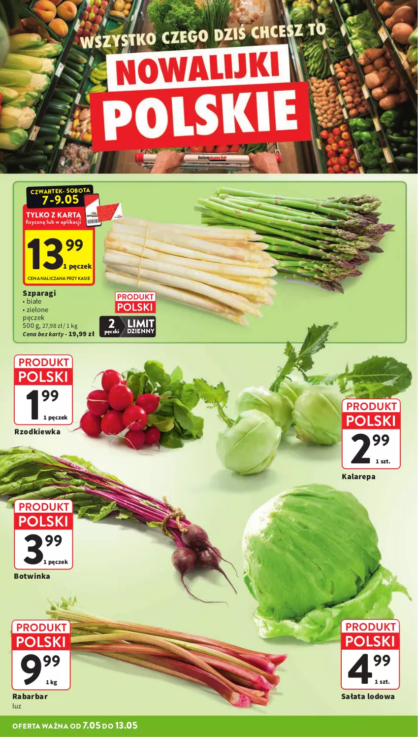 Gazetka promocyjna Intermarche - Gazetka promocyjna - ważna 07.05 do 13.05.2026 - strona 14 - produkty: Inka, Rzodkiewka, Sałat, Sałata lodowa