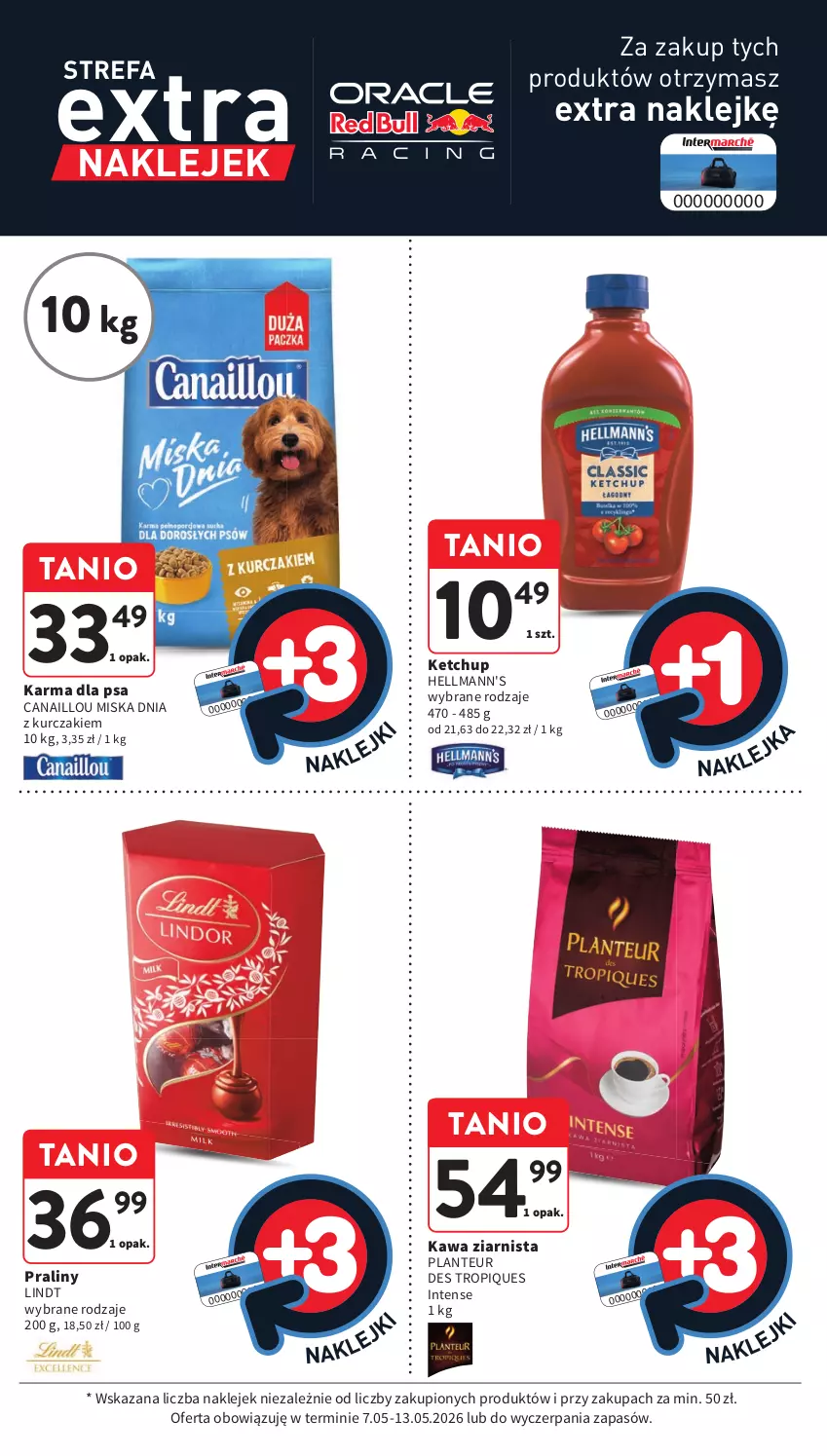 Gazetka promocyjna Intermarche - Gazetka promocyjna - ważna 07.05 do 13.05.2026 - strona 9 - produkty: Canaillou, Fa, Kawa, Kawa ziarnista, Ketchup, Klej, Kurczak, Lindt, Miska, Praliny