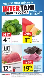 Gazetka promocyjna Intermarche - Gazetka promocyjna - Gazetka - ważna od 13.05 do 13.05.2026 - strona 44 - produkty: Klapki, Ser, Szynka wieprzowa, Szynka