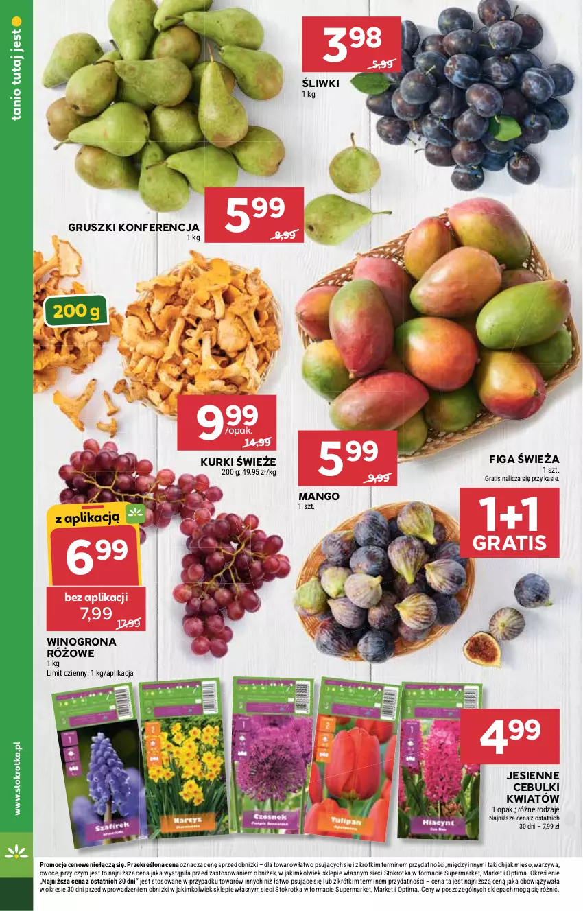 Gazetka promocyjna Stokrotka - Supermarket - ważna 24.09 do 30.09.2026 - strona 14 - produkty: Gra, Gruszki, Mango, Mięso, Optima, Owoce, Warzywa, Wino, Winogrona