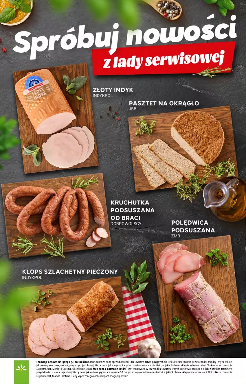Gazetka promocyjna Stokrotka - Supermarket - ważna 24.09 do 30.09.2026 - strona 16 - produkty: Mięso, Optima, Owoce, Warzywa