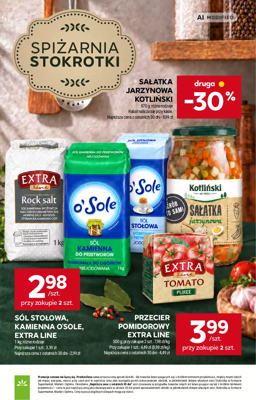 Gazetka promocyjna Stokrotka - Supermarket - ważna 24.09 do 30.09.2026 - strona 30 - produkty: Mięso, Optima, Owoce, Sałat, Sałatka, Sól, Warzywa
