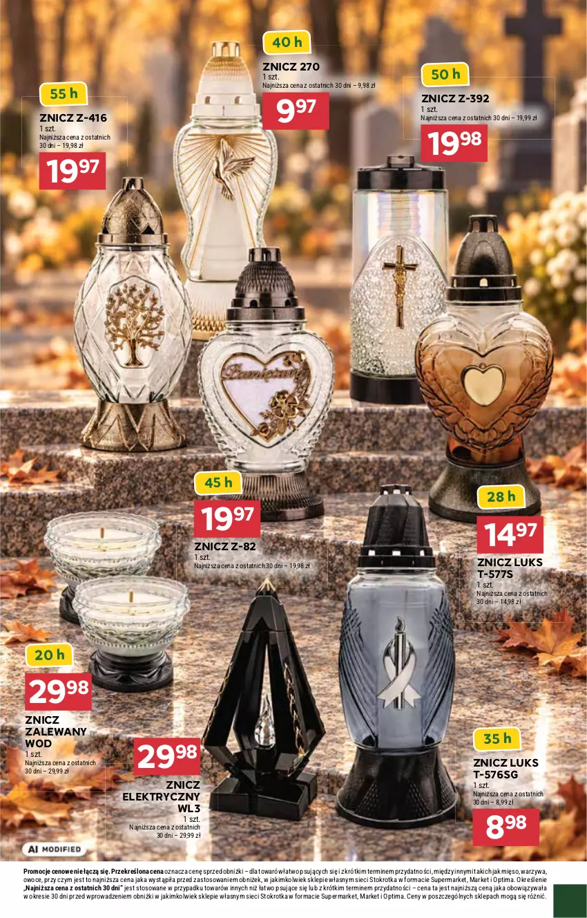 Gazetka promocyjna Stokrotka - Supermarket - ważna 24.09 do 30.09.2026 - strona 37 - produkty: Mięso, Optima, Owoce, Warzywa, Znicz