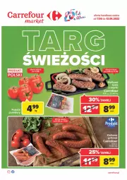Gazetka promocyjna Carrefour - Gazetka Market Targ świeżości - Gazetka - ważna od 13.06 do 13.06.2022 - strona 1 - produkty: Grill, Kiełbasa, Pomidory, LG