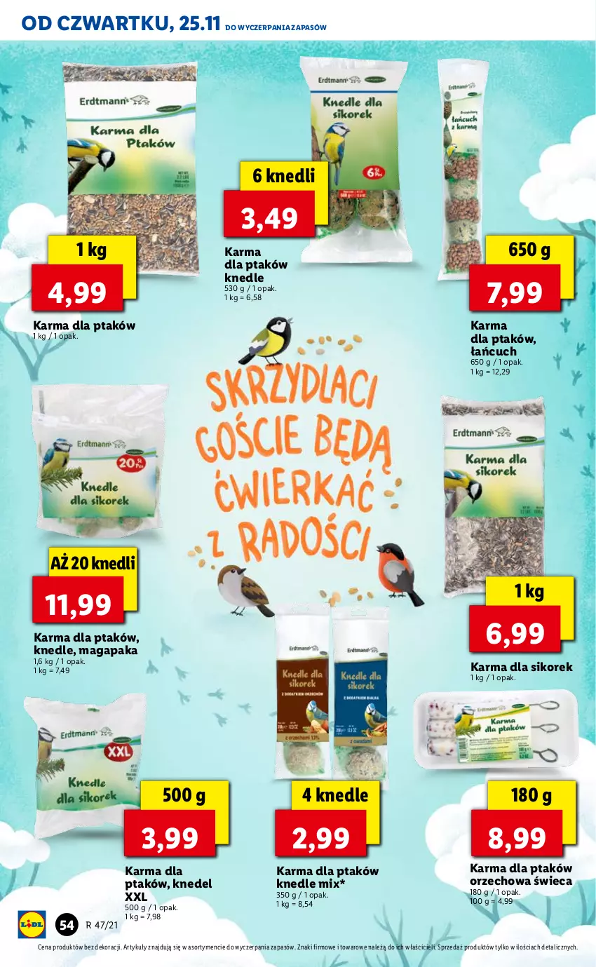 Gazetka promocyjna Lidl - GAZETKA OD 25.11 DO 28.11 - ważna 25.11 do 28.11.2021 - strona 54 - produkty: Knedle