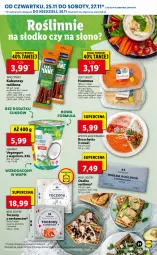 Gazetka promocyjna Lidl - GAZETKA OD 25.11 DO 28.11 - Gazetka - ważna od 28.11 do 28.11.2021 - strona 21 - produkty: Hummus, Mus, Gin, Vegangurt, Tarczyński, Kabanos, Suszone pomidory, Pomidory