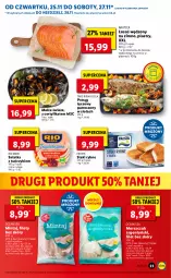 Gazetka promocyjna Lidl - GAZETKA OD 25.11 DO 28.11 - Gazetka - ważna od 28.11 do 28.11.2021 - strona 23 - produkty: Piec, Sałatka, Frosta, Sos, Por, Rio Mare, Pstrąg tęczowy, Stek, Sałat, Pstrąg, Tuńczyk, Mintaj, Małże, Lazur