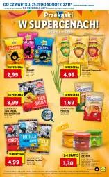 Gazetka promocyjna Lidl - GAZETKA OD 25.11 DO 28.11 - Gazetka - ważna od 28.11 do 28.11.2021 - strona 25 - produkty: Ser, Mus, Gra, Amol, Beskidzki, Chipsy, Tortilla, Chrupki, Salsa, Lorenz, Aksam