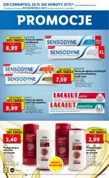 Gazetka promocyjna Lidl - GAZETKA OD 25.11 DO 28.11 - Gazetka - ważna od 28.11 do 28.11.2021 - strona 50 - produkty: Pasta do zębów, Lacalut, Szampon, Odżywka, Sensodyne