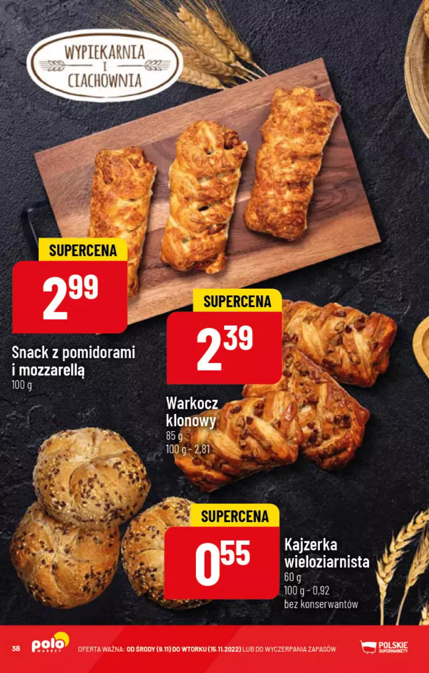 Gazetka promocyjna PoloMarket - Gazetka pomocyjna - ważna 09.11 do 15.11.2022 - strona 38 - produkty: Kajzerka, Koc, Ser