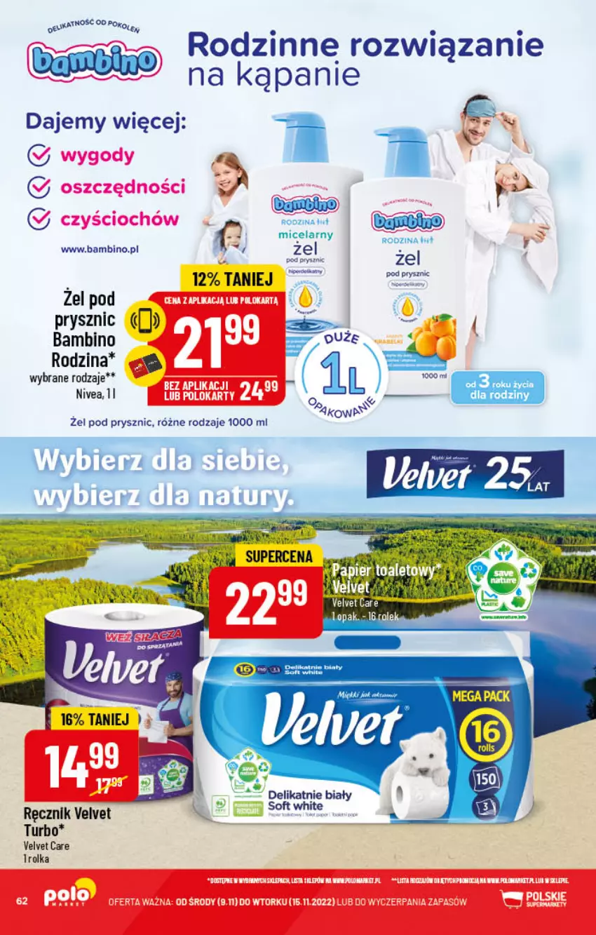 Gazetka promocyjna PoloMarket - Gazetka pomocyjna - ważna 09.11 do 15.11.2022 - strona 62 - produkty: Nivea, Ręcznik, Velvet