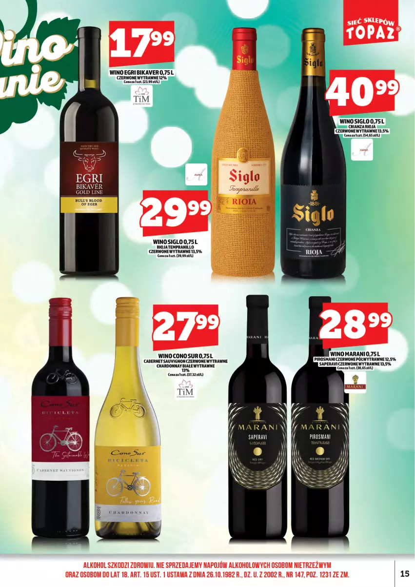 Gazetka promocyjna Topaz - Gazetka - ważna 01.06 do 14.06.2026 - strona 17 - produkty: Chardonnay, Rioja, Wino