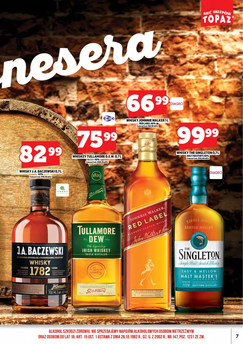 Gazetka promocyjna Topaz - Gazetka - ważna 01.06 do 14.06.2026 - strona 9 - produkty: Whisky