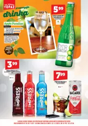 Gazetka promocyjna Topaz - Gazetka - Gazetka - ważna od 14.06 do 14.06.2026 - strona 18 - produkty: Rum, Coca-Cola, Lack, Bacardi, Kieliszek, Napój