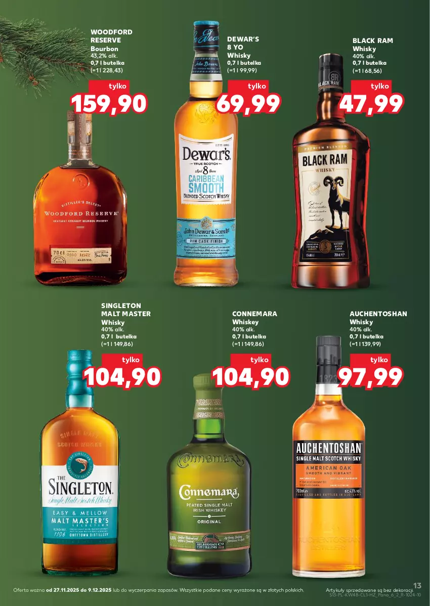 Gazetka promocyjna Kaufland - Barek Kauflandu - ważna 27.11 do 09.12.2025 - strona 13 - produkty: Bourbon, Lack, Ser, Whiskey, Whisky
