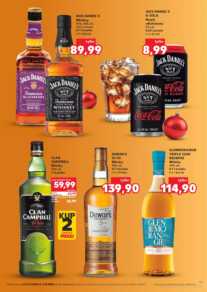 Gazetka promocyjna Kaufland - Barek Kauflandu - ważna 27.11 do 09.12.2025 - strona 15 - produkty: Bell, Napój, Ser, Whiskey, Whisky