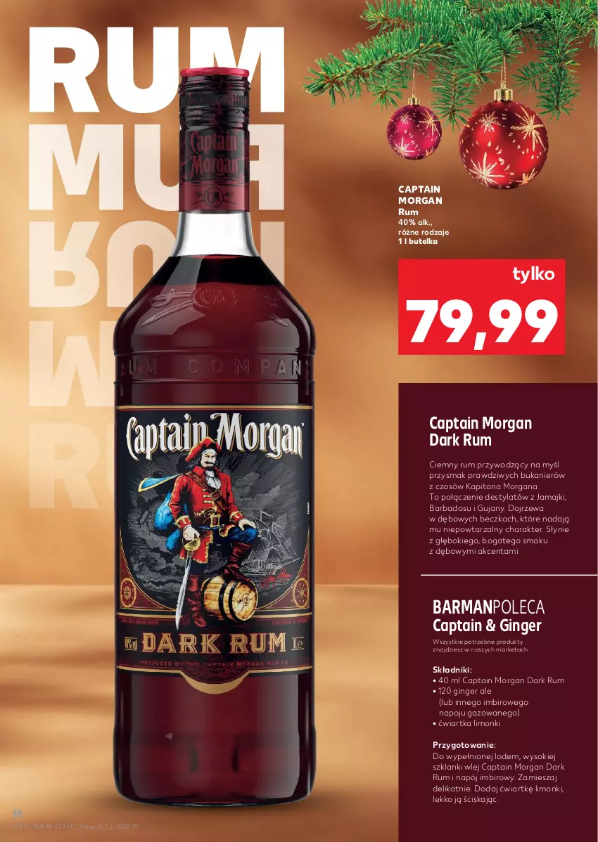 Gazetka promocyjna Kaufland - Barek Kauflandu - ważna 27.11 do 09.12.2025 - strona 18 - produkty: Captain Morgan, Gin, Imbir, Lanki, Napój, Rum, Sok