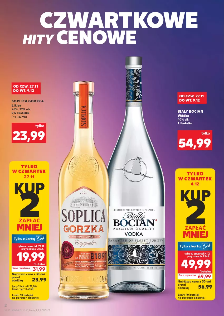 Gazetka promocyjna Kaufland - Barek Kauflandu - ważna 27.11 do 09.12.2025 - strona 2 - produkty: Biały Bocian, Likier, Soplica, Wódka