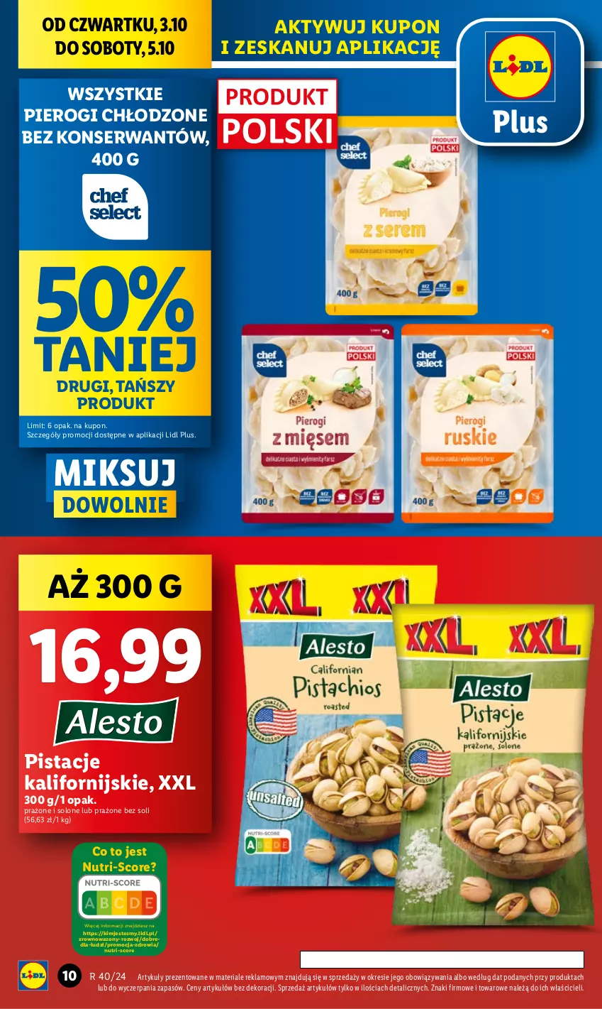 Gazetka promocyjna Lidl - GAZETKA - ważna 03.10 do 05.10.2024 - strona 12 - produkty: Pierogi, Pistacje, Ser, Wazon