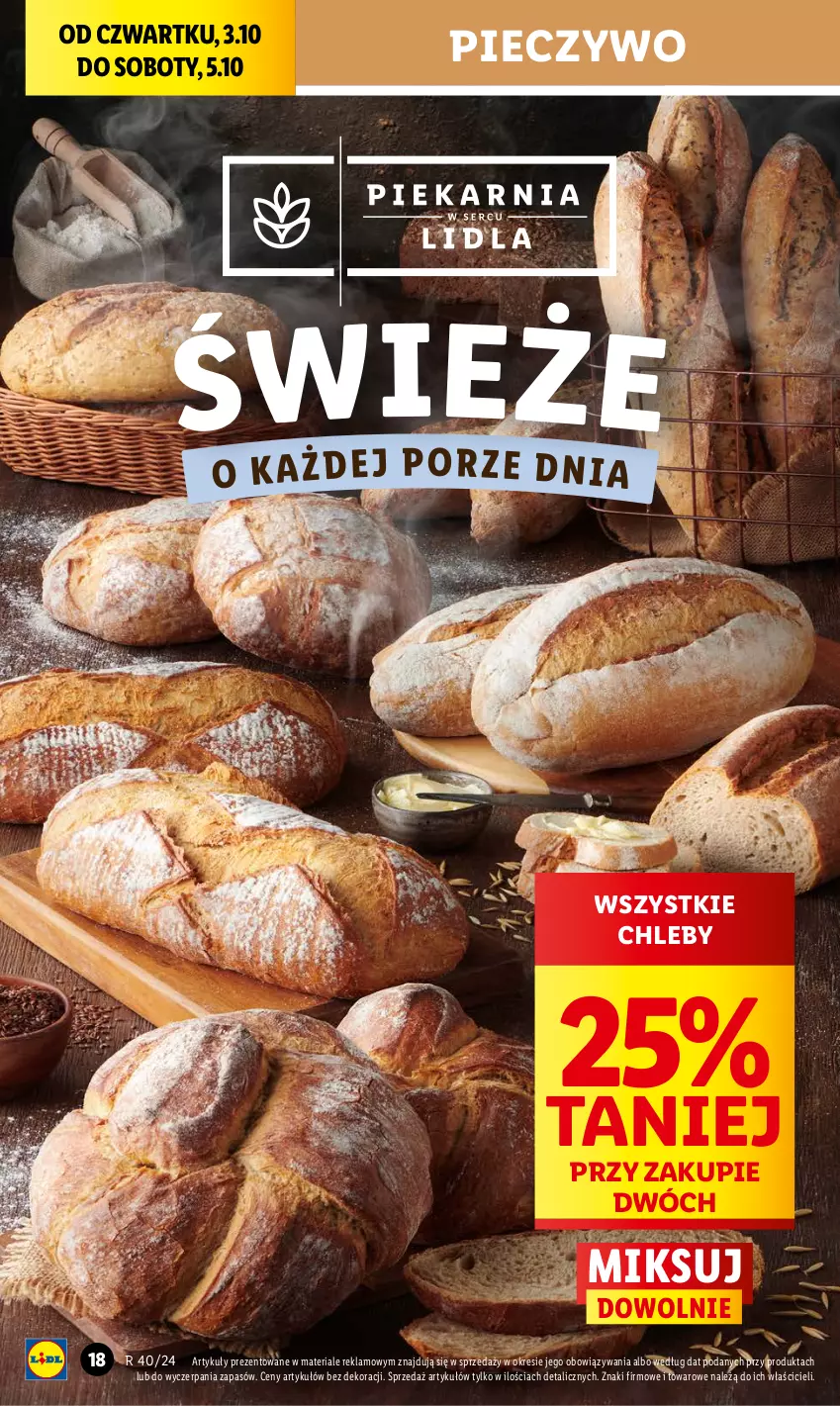 Gazetka promocyjna Lidl - GAZETKA - ważna 03.10 do 05.10.2024 - strona 24 - produkty: Chleb, Piec, Pieczywo