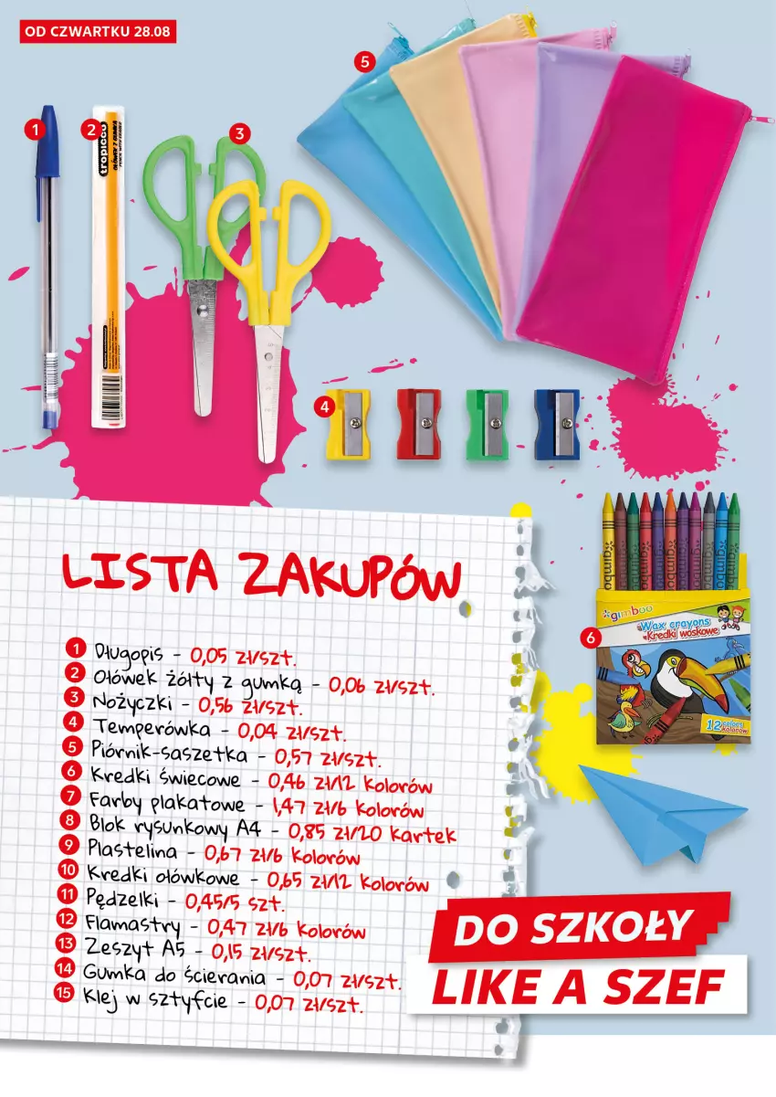 Gazetka promocyjna Kaufland - Kaufland - ważna 28.08 do 06.09.2025 - strona 2 - produkty: Flamastry, Klej, Noż, Nożyczki, Plastelina, Ser
