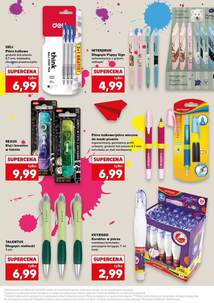 Gazetka promocyjna Kaufland - Kaufland - ważna 28.08 do 06.09.2025 - strona 21 - produkty: Długopis, Klej