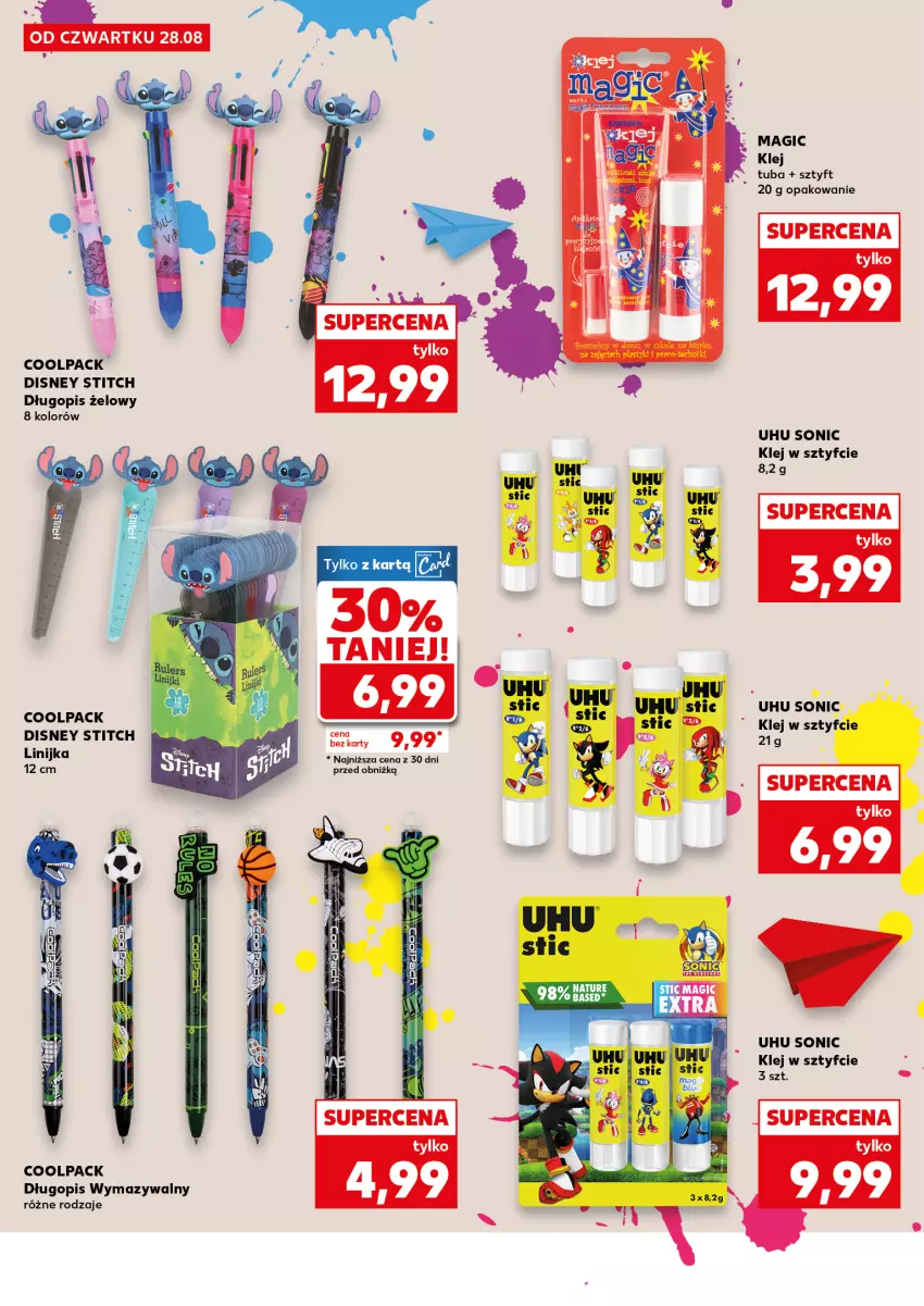 Gazetka promocyjna Kaufland - Kaufland - ważna 28.08 do 06.09.2025 - strona 30 - produkty: Disney, Długopis, Fa, Klej, UHU
