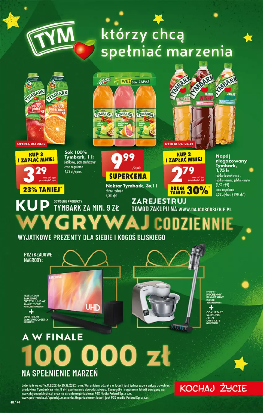 Gazetka promocyjna Biedronka - Gazetka - Biedronka.pl - ważna 22.12 do 28.12.2022 - strona 48 - produkty: Brugi, Gry, Nektar, Telewizor, Tymbark