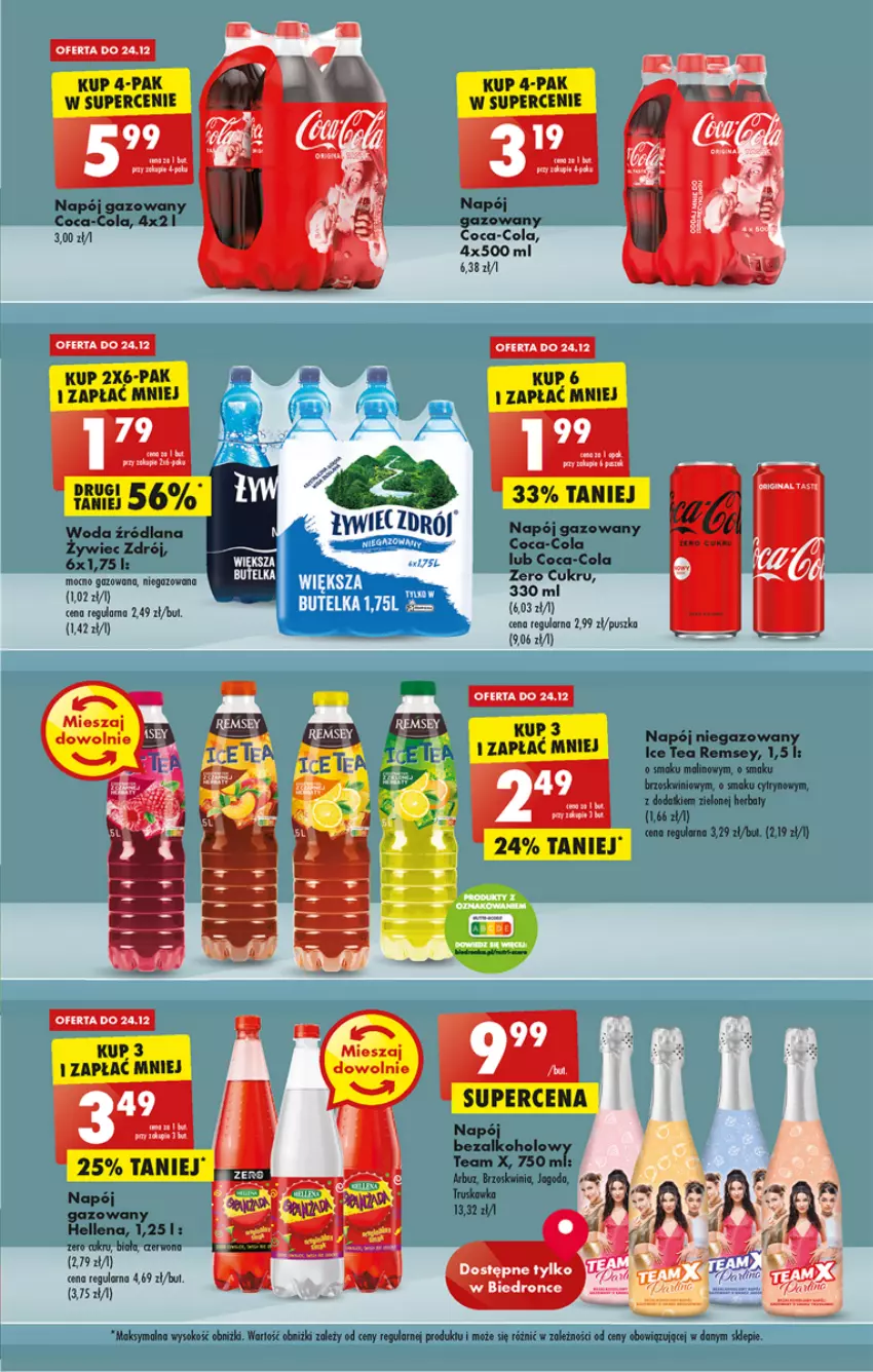 Gazetka promocyjna Biedronka - Gazetka - Biedronka.pl - ważna 22.12 do 28.12.2022 - strona 49 - produkty: Coca-Cola, Hellena, LANA, Napój, Napój gazowany, Sok, Woda