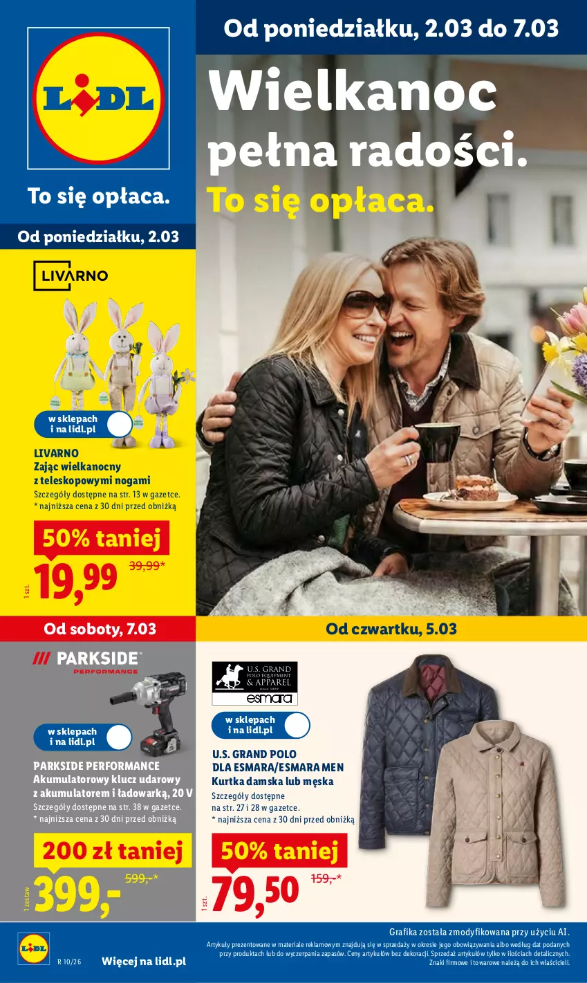Gazetka promocyjna Lidl - Oferta ważna od 2.03 - ważna 02.03 do 07.03.2026 - strona 1 - produkty: Akumulator, Gra, Grafika, Ivar, Klucz udarowy, Kurtka, Parkside, Teleskop