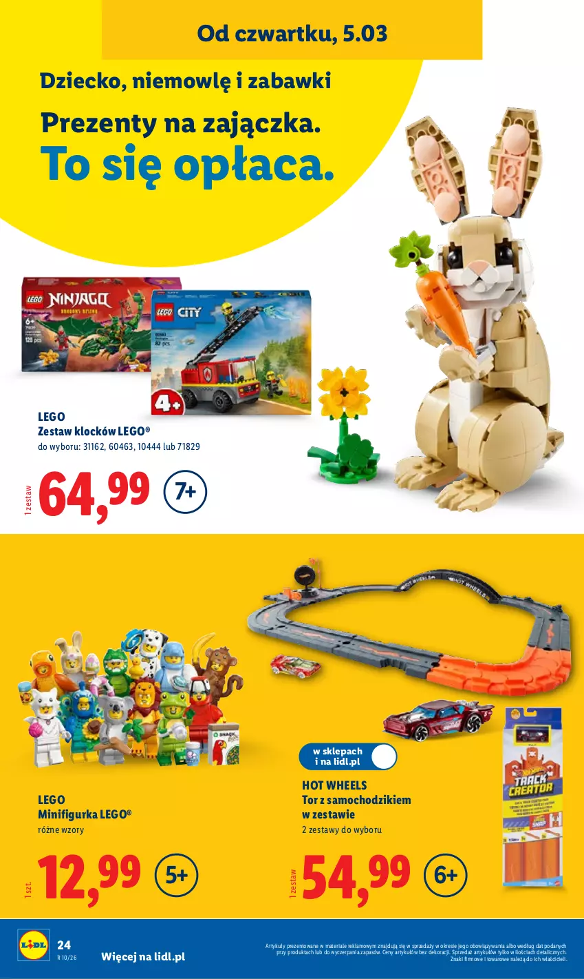 Gazetka promocyjna Lidl - Oferta ważna od 2.03 - ważna 02.03 do 07.03.2026 - strona 30 - produkty: Chodzik, Hot Wheels, LEGO, Samochodziki