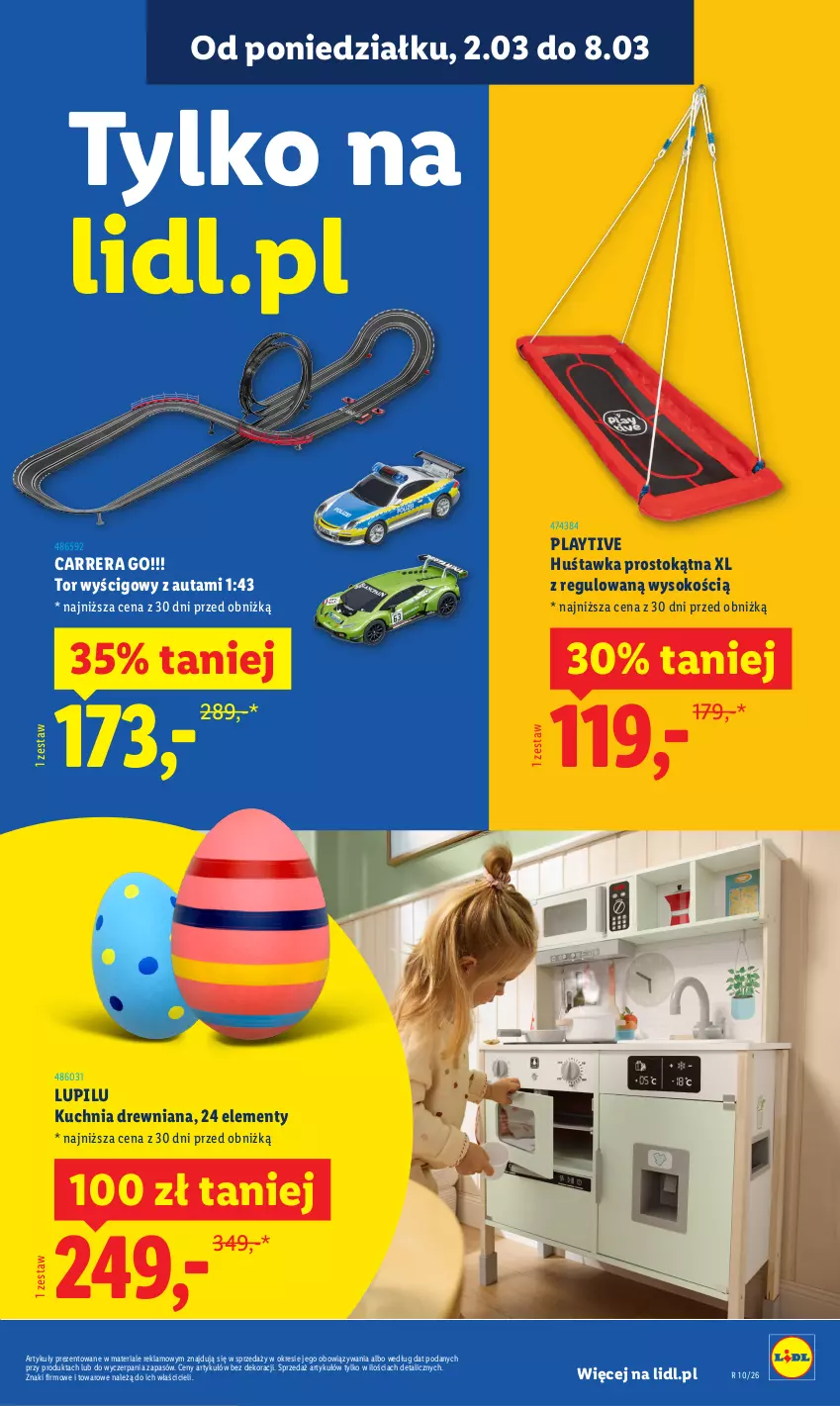 Gazetka promocyjna Lidl - Oferta ważna od 2.03 - ważna 02.03 do 07.03.2026 - strona 7 - produkty: Carrera, Huśtawka, Kuchnia, Sok, Tor wyścigowy