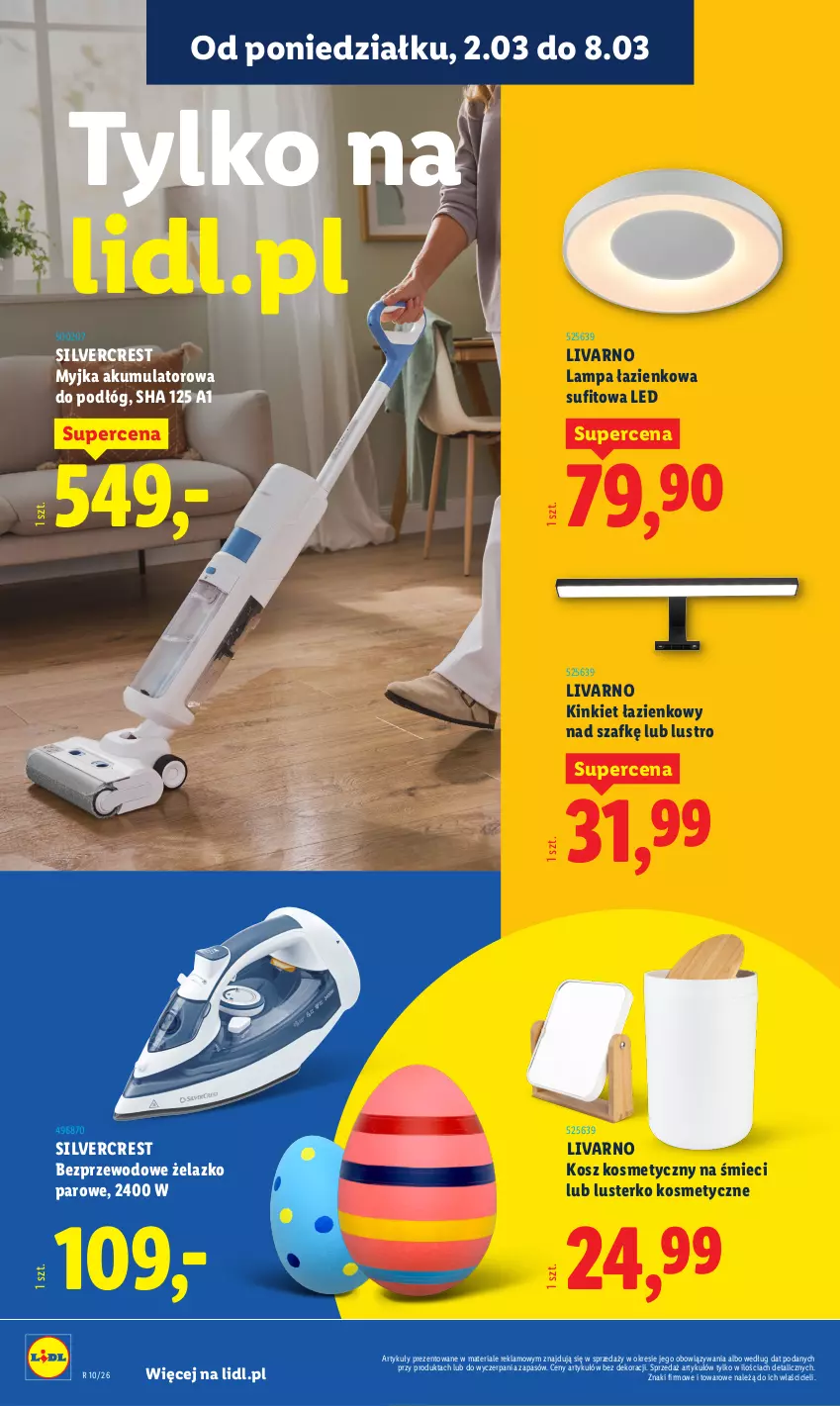 Gazetka promocyjna Lidl - Oferta ważna od 2.03 - ważna 02.03 do 07.03.2026 - strona 8 - produkty: Akumulator, Ivar, Kosz, Lampa, Lusterko kosmetyczne, Lustro, Silvercrest