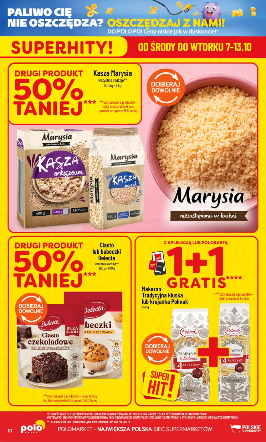 Gazetka promocyjna PoloMarket - Gazetka POLOmarket - ważna 07.10 do 13.10.2026 - strona 10 - produkty: Babeczki, Delecta, Kasza, Makaron, Olma