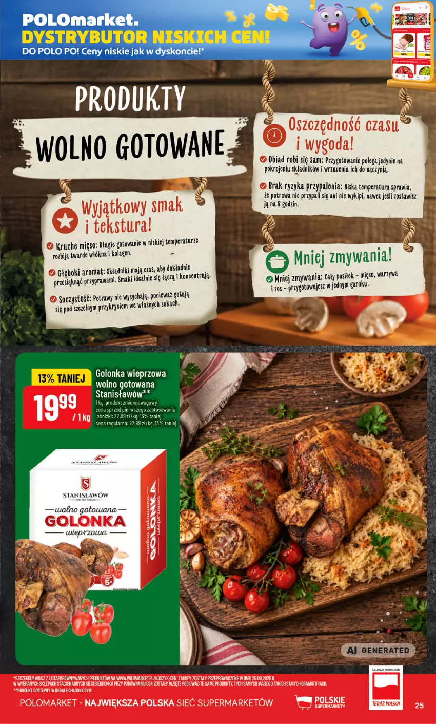 Gazetka promocyjna PoloMarket - Gazetka POLOmarket - ważna 07.10 do 13.10.2026 - strona 25 - produkty: Golonka wieprzowa, Gra, Kolagen, Kosz, Mięso, Por, Rama, Sok, Sos, Warzywa
