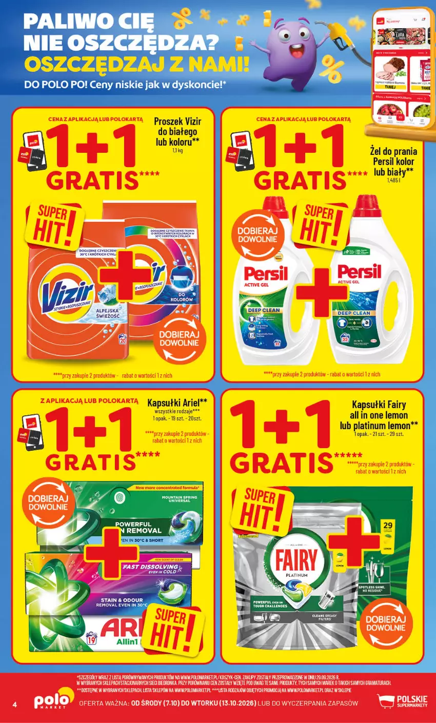 Gazetka promocyjna PoloMarket - Gazetka POLOmarket - ważna 07.10 do 13.10.2026 - strona 4 - produkty: Ariel, Fa, Fairy, Persil, Vizir