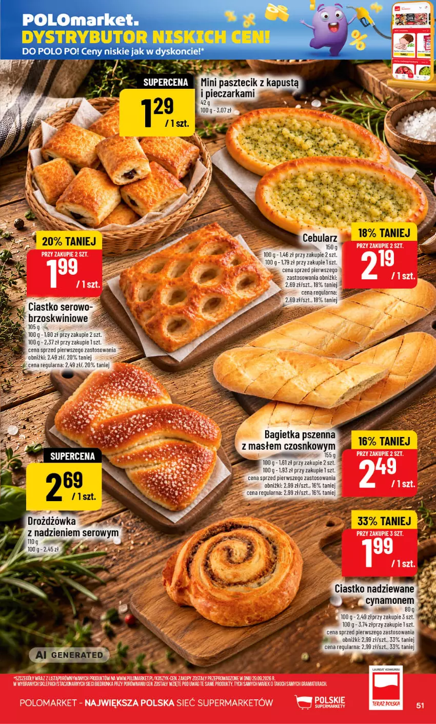 Gazetka promocyjna PoloMarket - Gazetka POLOmarket - ważna 07.10 do 13.10.2026 - strona 51 - produkty: Cebula, Gra, Kapustą, Kosz, Piec, Pieczarka, Por, Rama, Ser