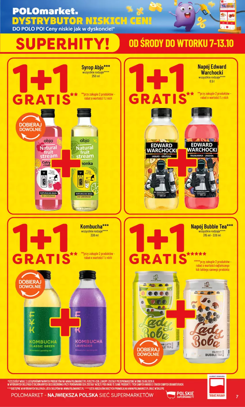 Gazetka promocyjna PoloMarket - Gazetka POLOmarket - ważna 07.10 do 13.10.2026 - strona 7 - produkty: Fa, Gra, Napój, Por, Rama, Syrop
