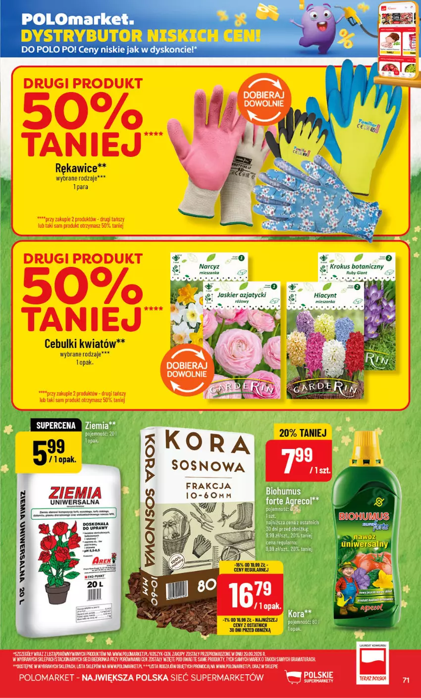 Gazetka promocyjna PoloMarket - Gazetka POLOmarket - ważna 07.10 do 13.10.2026 - strona 71 - produkty: Fa, Gaga, Gra, Hiacynt, HP, Kosz, Laur, Por, Rama, Rękawice, Sos, Tusz