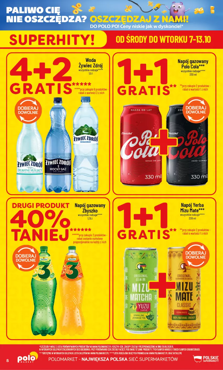 Gazetka promocyjna PoloMarket - Gazetka POLOmarket - ważna 07.10 do 13.10.2026 - strona 8 - produkty: Gin, Gra, Kosz, Napój, Napój gazowany, Por, Rama, Woda