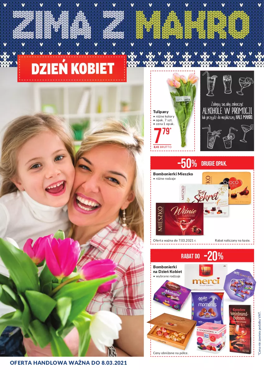 Gazetka promocyjna Makro - [Oferta specjalna] Dzień kobiet - ważna 01.03 do 08.03.2021 - strona 1 - produkty: Martini, Mus, Tulipan, Wino, Wino musujące