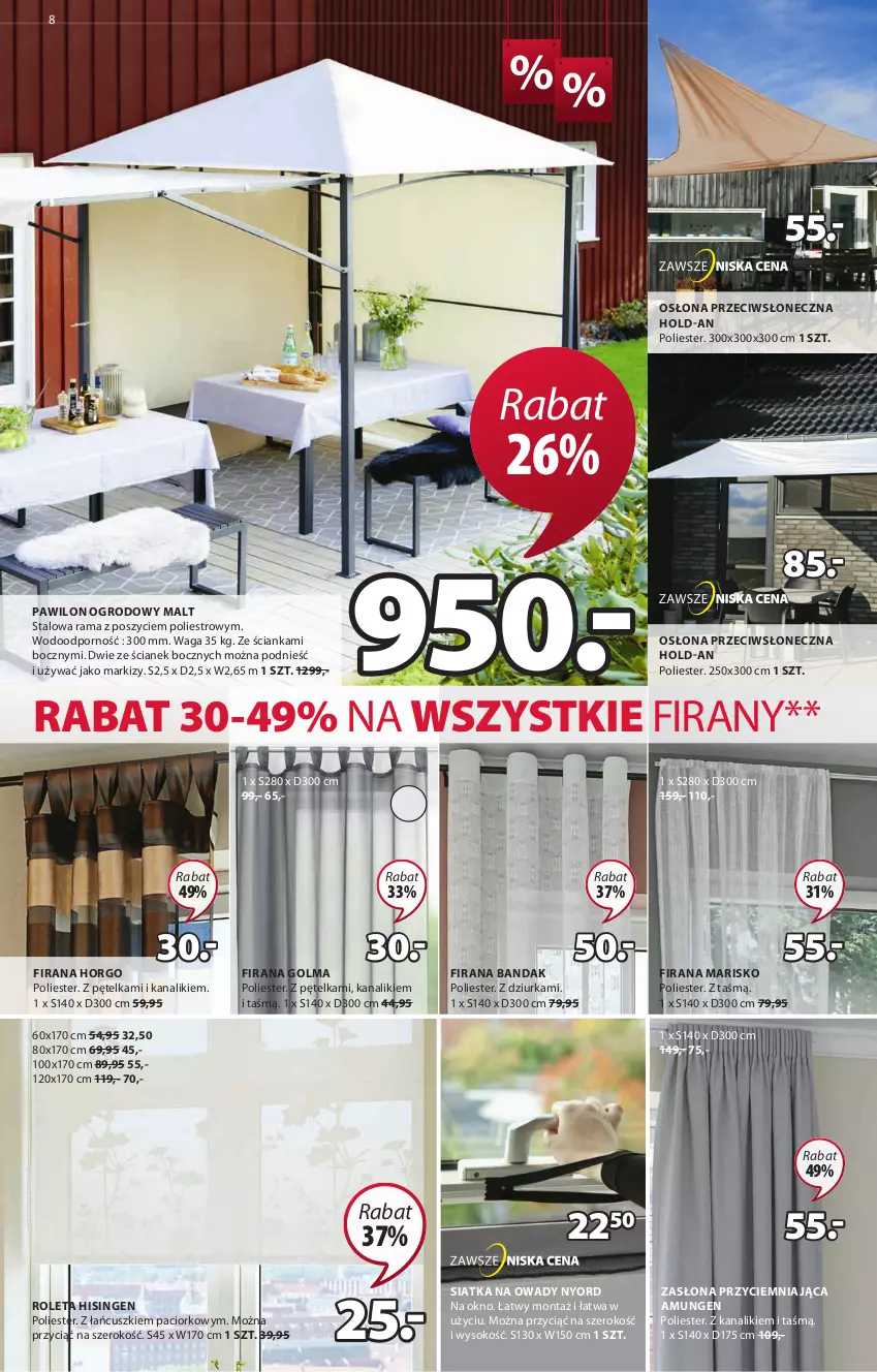 Gazetka promocyjna Jysk - Oferta tygodnia - ważna 16.06 do 29.06.2021 - strona 9 - produkty: Firana, Okno, Olma, Por, Rama, Roleta, Siatka, Sok, Waga, Zasłona