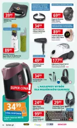 Gazetka promocyjna E Leclerc - Gazetka - ważna od 17.08 do 17.08.2024 - strona 18 - produkty: Zegarek, Odkurzacz, Por, JBL, Acer, Opaska, Blender, Słuchawki, Klawiatura, Czajnik, Sencor, Zdrowie, Sport, Mysz, Zegar, Krokomierz, Monitor, Suszarka