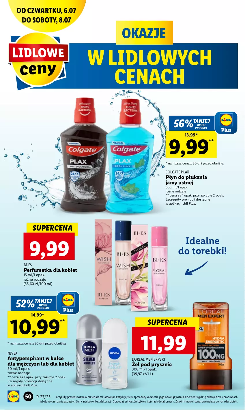 Gazetka promocyjna Lidl - GAZETKA - ważna 06.07 do 08.07.2023 - strona 64 - produkty: Antyperspirant, Colgate, L’Oréal, LG, Nivea, Perfum, Płyn do płukania, Płyn do płukania jamy ustnej