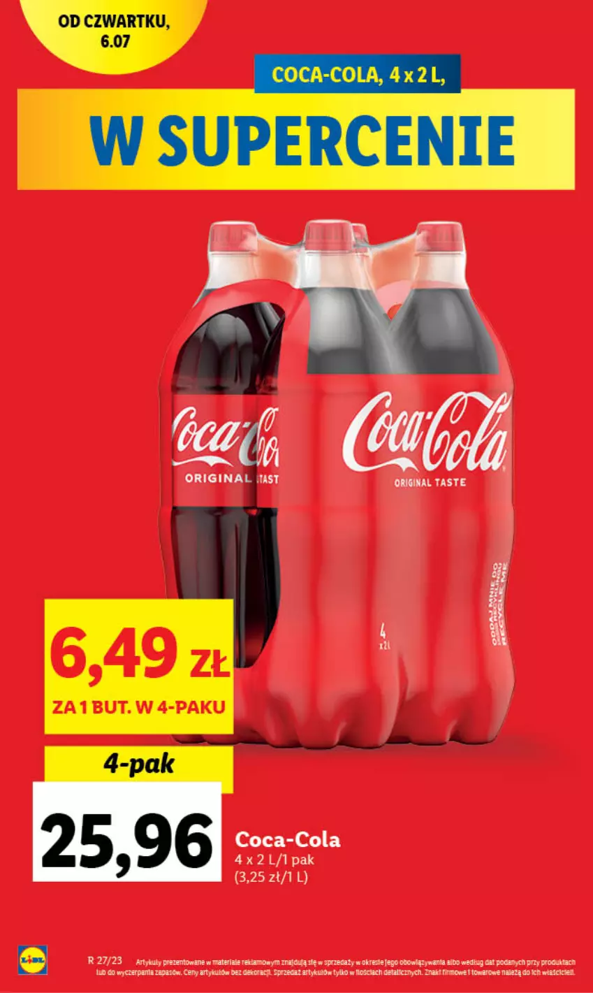 Gazetka promocyjna Lidl - GAZETKA - ważna 06.07 do 08.07.2023 - strona 8 - produkty: Coca-Cola, Gin, LG