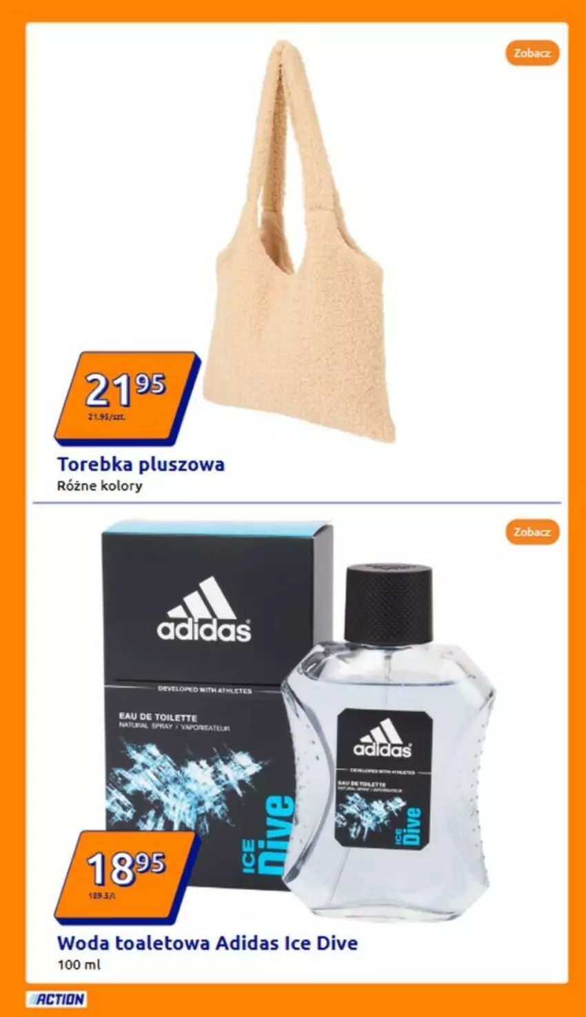 Gazetka promocyjna Action - ważna 18.12 do 24.12.2024 - strona 5 - produkty: Adidas, Fa, Torebka, Woda, Woda toaletowa