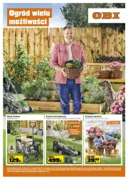 Gazetka promocyjna Obi - Gazetka OBI - Gazetka - ważna od 24.05 do 24.05.2021 - strona 1 - produkty: Kosz, Wózek, Dźwig, Kosiarka, Akumulator