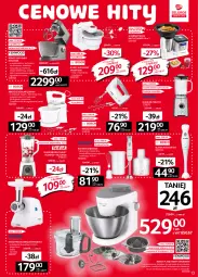 Gazetka promocyjna Selgros - Oferta przemysłowa - Gazetka - ważna od 29.09 do 29.09.2021 - strona 13 - produkty: Mikser z misą, Ser, Robot planetarny, Blender, Maszynka do mielenia, Stojak, Trzepaczka, Pojemnik, Mikser, Szynka, Robot, Smoothie, Maszynka, Kubek, Mięso