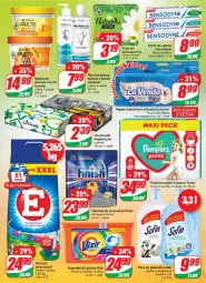 Gazetka promocyjna Dino - Gazetka - Gazetka - ważna od 05.10 do 05.10.2021 - strona 23 - produkty: Fructis, Naturell, Pampers, Papier, Finish, Tablet, Płyn micelarny, Majtki, Proszek do prania, Pasta do zębów, Papier toaletowy, Vizir, Płyn do płukania, Chusteczki, Podpaski, Garnier, Pieluchomajtki, Zmywarki, Kapsułki do prania, Maska, Tabletki do zmywarki, Sensodyne, Naturella